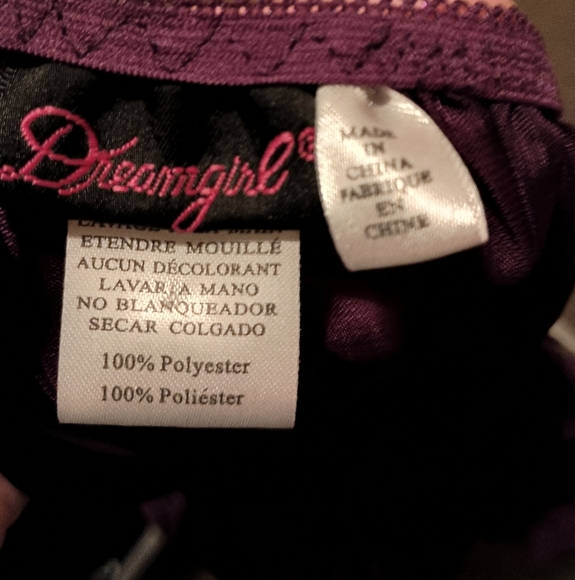 2/$30 Elegant DREAMGIRL Sheer Purple Pleated Lingerie Dress NWT(#1,030) - Picture 2 of 6